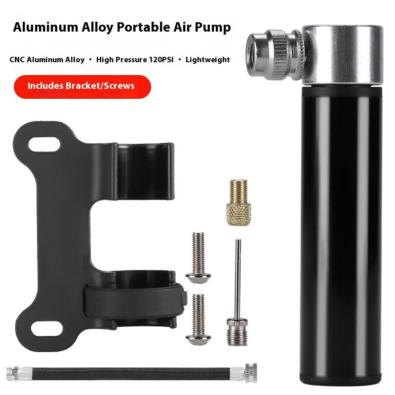 Mountain Biking Essentials - Reifenfüllung unterwegs; Tragbare Minipumpe für Fahrräder.