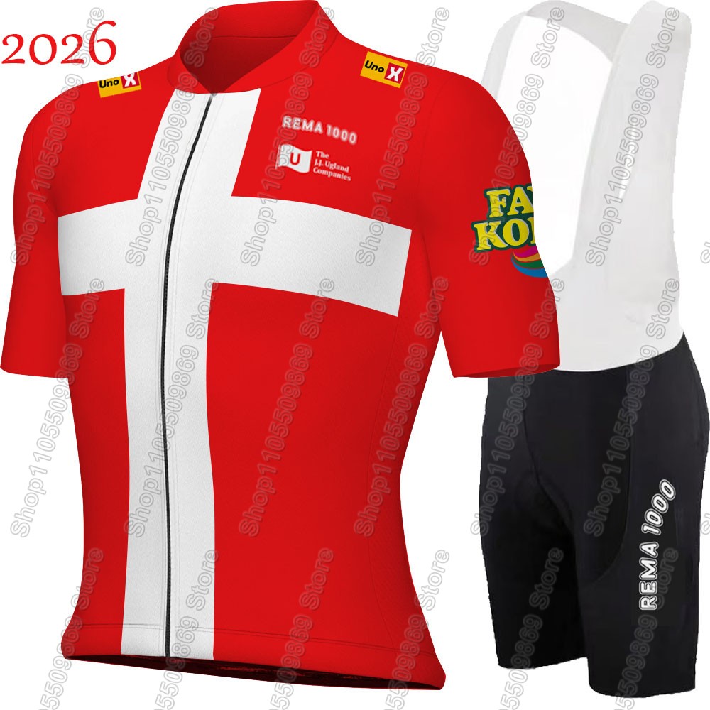 Mountain Biking Pants - Dänemark 2026 Uno X Team Radsport-Trikot-Set