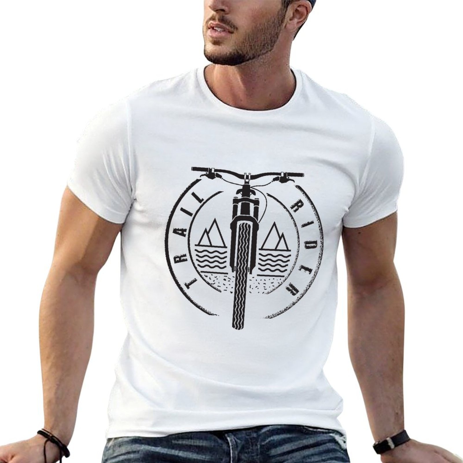 Mountain Biking Essentials - Trail Rider – Schwarz – Mountainbike-T-Shirt,