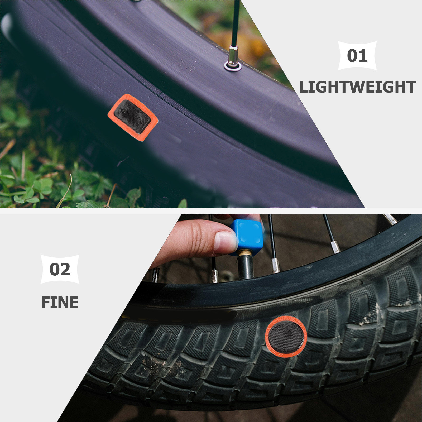 2-teiliges Fahrradreifen-Repar – Mountain Biking Tube Bewertung und Preis