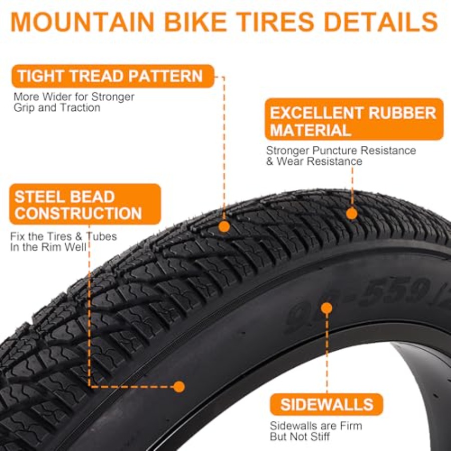2er-Pack 26x4.0 Fatbike-Reifen – Mountain Biking Tube Bewertung und Preis