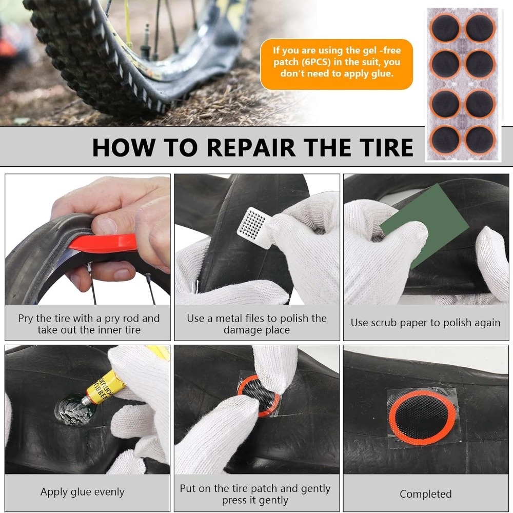 Fahrrad-Reifenreparaturset, Fa – Mountain Biking Tube Bewertung und Preis